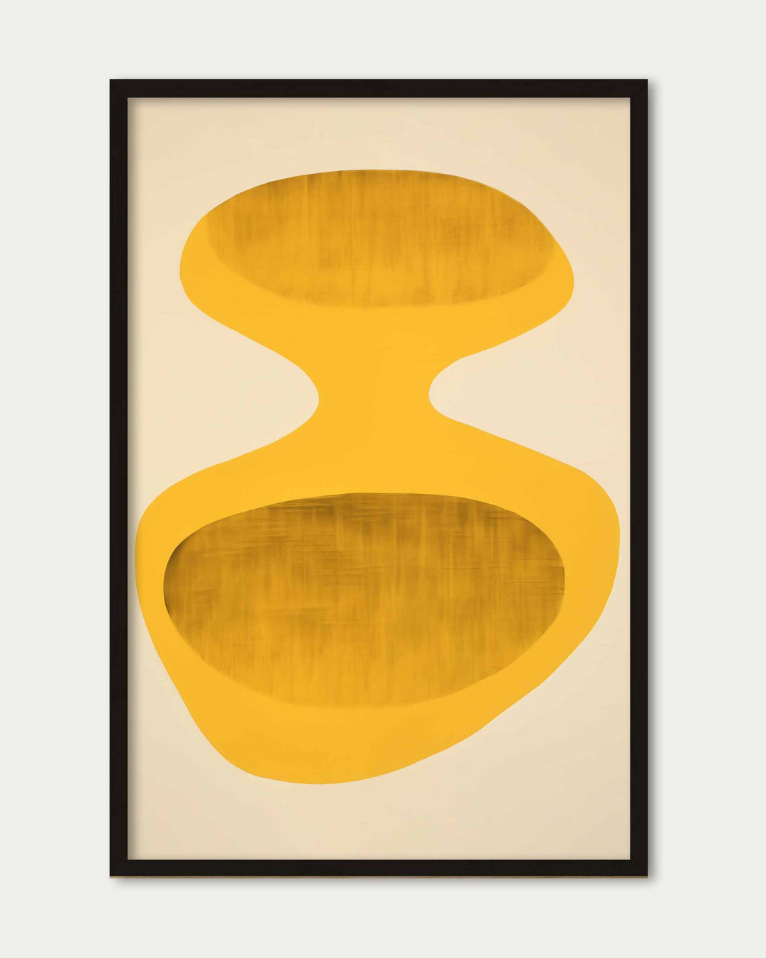 Retro Yellow Art Print