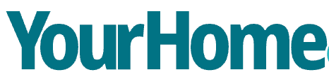 The word 'YourHome' in a bold teal sans-serif font on a plain white background.